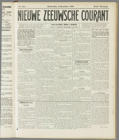 Nieuwe Zeeuwsche Courant 1910-12-08
