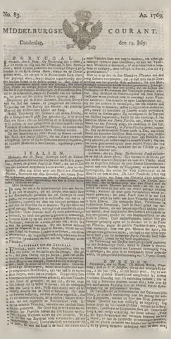 Middelburgsche Courant 1769-07-13