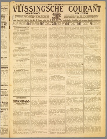 Vlissingse Courant 1921-06-28