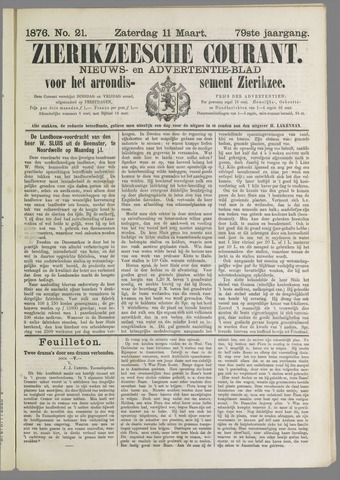 Zierikzeesche Courant 1876-03-11