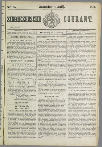 Zierikzeesche Courant 1852-07-10