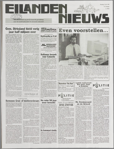 Eilanden-nieuws. Christelijk streekblad op gereformeerde grondslag 1999-07-27