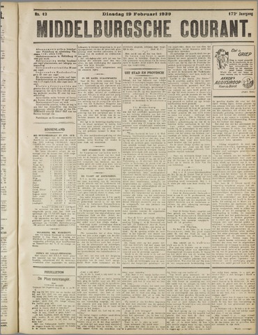 Middelburgsche Courant 1929-02-19