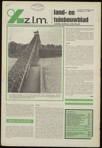 Zeeuwsch landbouwblad ... ZLM land- en tuinbouwblad 1978-10-13