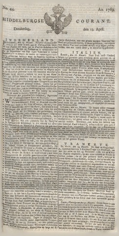 Middelburgsche Courant 1769-04-13