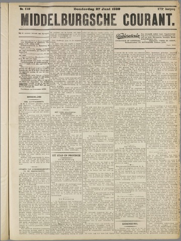 Middelburgsche Courant 1929-06-27