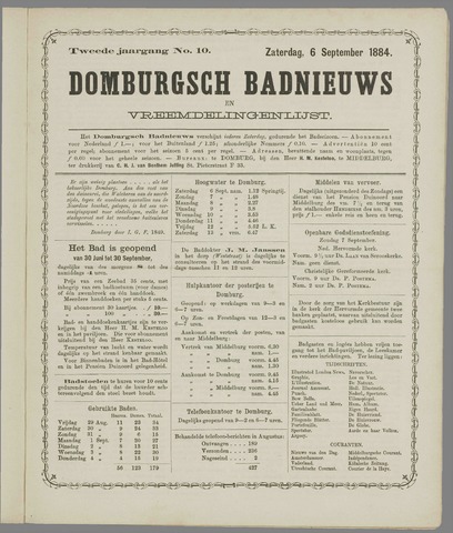 Domburgsch Badnieuws 1884-09-06