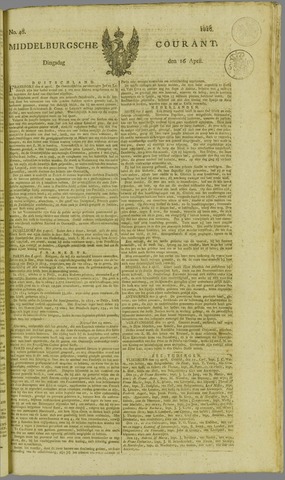 Middelburgsche Courant 1816-04-16