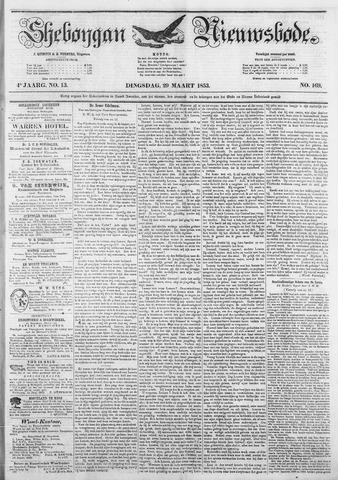 Sheboygan Nieuwsbode 1853-03-29