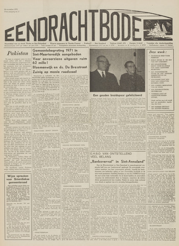 Eendrachtbode (1945-heden)/Mededeelingenblad voor het eiland Tholen (1944/45) 1970-11-26