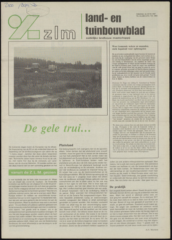 Zeeuwsch landbouwblad ... ZLM land- en tuinbouwblad 1987-06-26