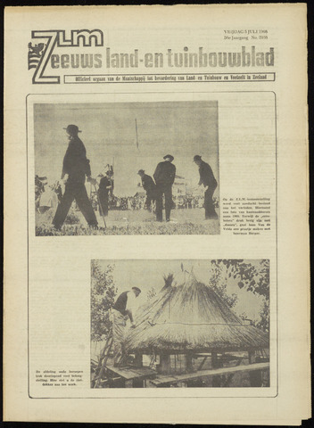 Zeeuwsch landbouwblad ... ZLM land- en tuinbouwblad 1968-07-05