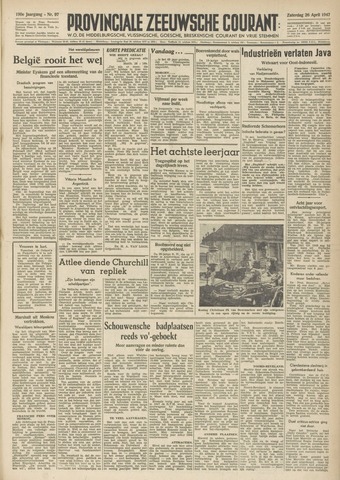 Provinciale Zeeuwse Courant 1947-04-26