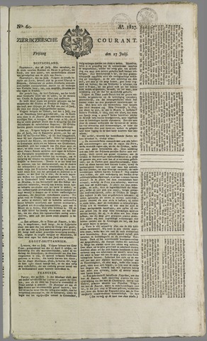 Zierikzeesche Courant 1827-07-27