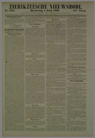 Zierikzeesche Nieuwsbode 1886-07-01