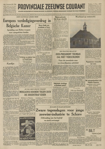 Provinciale Zeeuwse Courant 1953-11-13