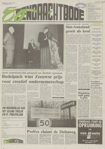 Eendrachtbode /Mededeelingenblad voor het eiland Tholen 1994-01-13