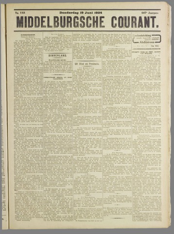 Middelburgsche Courant 1924-06-19