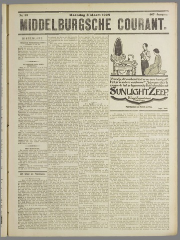 Middelburgsche Courant 1924-03-03