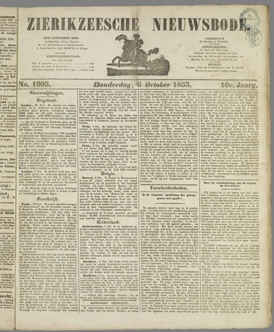 Zierikzeesche Nieuwsbode 1853-10-06