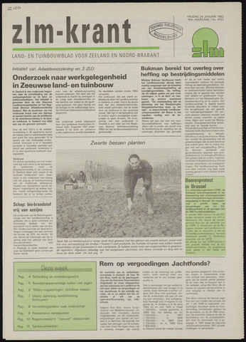 Zeeuwsch landbouwblad ... ZLM land- en tuinbouwblad 1992-01-24