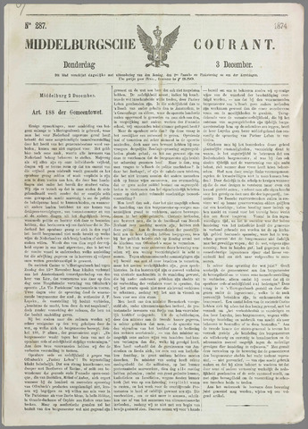 Middelburgsche Courant 1874-12-03