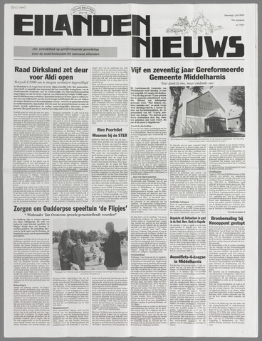 Eilanden-nieuws. Christelijk streekblad op gereformeerde grondslag 2003-07-01