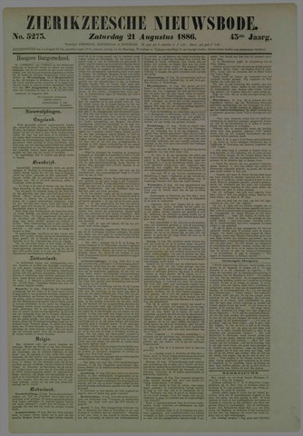 Zierikzeesche Nieuwsbode 1886-08-21