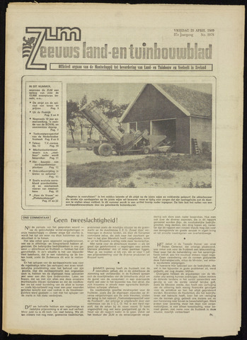 Zeeuwsch landbouwblad ... ZLM land- en tuinbouwblad 1969-04-25