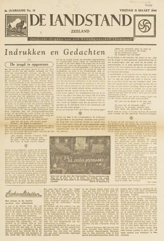 De landstand in Zeeland, geïllustreerd weekblad. 1944-03-31