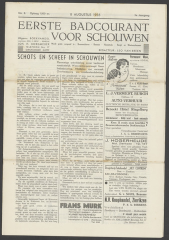 Schouwen's Badcourant 1935-08-08