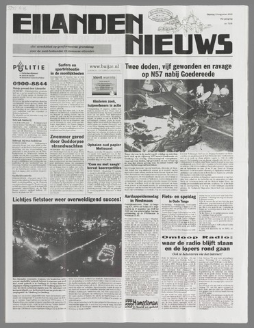 Eilanden-nieuws. Christelijk streekblad op gereformeerde grondslag 2003-08-19