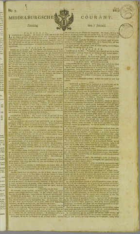 Middelburgsche Courant 1815-01-07