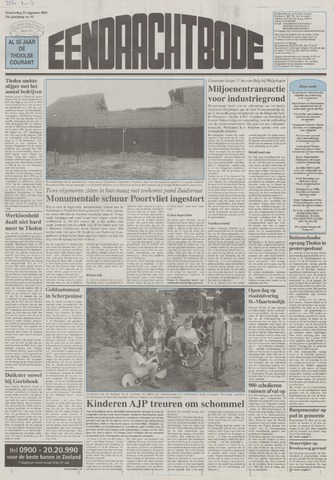 Eendrachtbode /Mededeelingenblad voor het eiland Tholen 2000-08-31