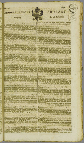 Middelburgsche Courant 1815-11-28