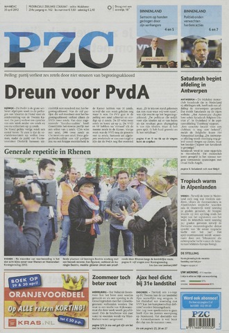 Provinciale Zeeuwse Courant 2012-04-30
