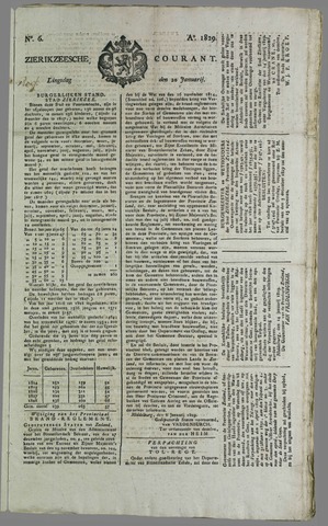 Zierikzeesche Courant 1829-01-20