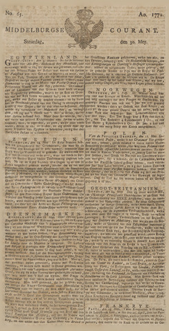 Middelburgsche Courant 1772-05-30