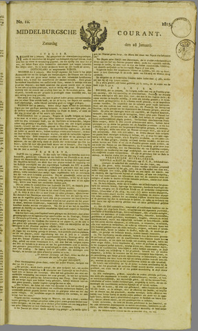 Middelburgsche Courant 1815-01-28