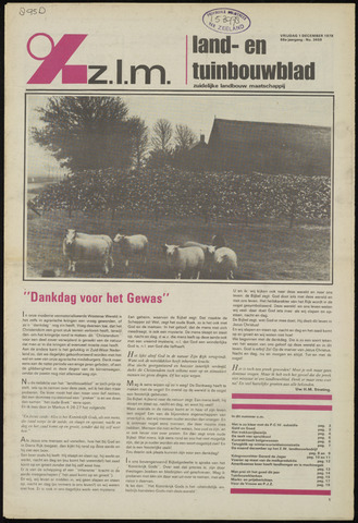 Zeeuwsch landbouwblad ... ZLM land- en tuinbouwblad 1978-12-01