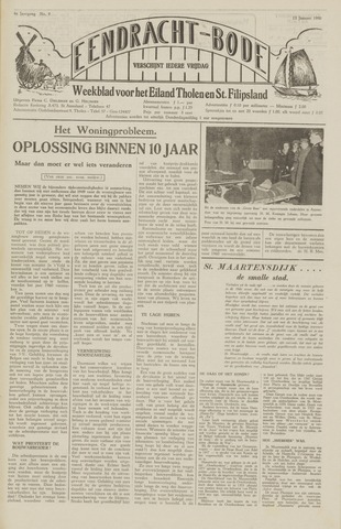 Eendrachtbode /Mededeelingenblad voor het eiland Tholen 1950-01-13