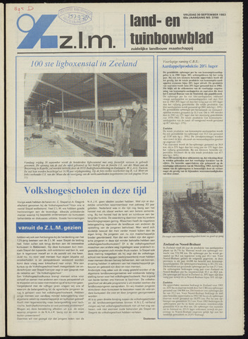 Zeeuwsch landbouwblad ... ZLM land- en tuinbouwblad 1983-09-30