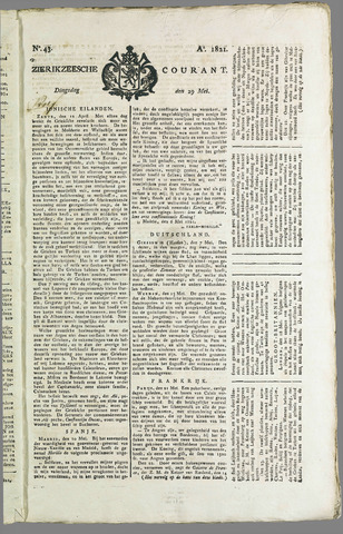 Zierikzeesche Courant 1821-05-29