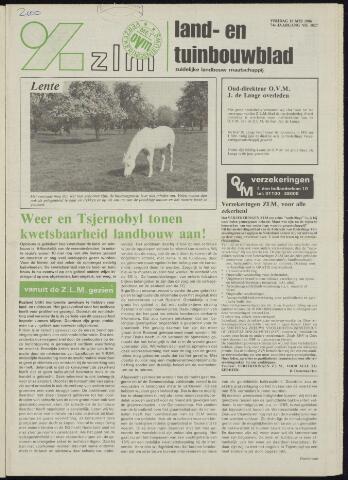 Zeeuwsch landbouwblad ... ZLM land- en tuinbouwblad 1986-05-16