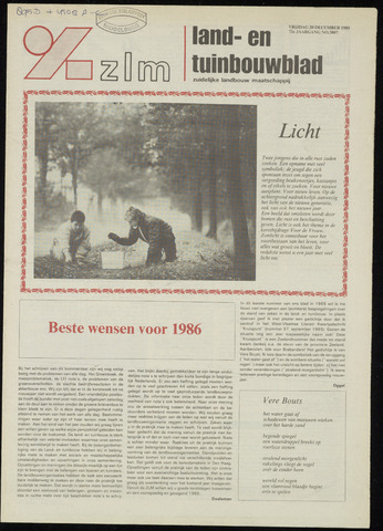 Zeeuwsch landbouwblad ... ZLM land- en tuinbouwblad 1985-12-20