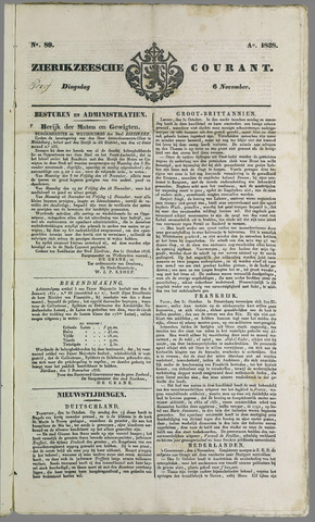 Zierikzeesche Courant 1838-11-06