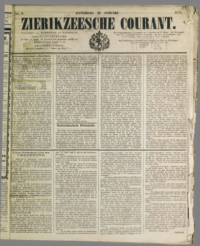 Zierikzeesche Courant 1871-01-21