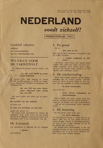 Zeeuwsch landbouwblad ... ZLM land- en tuinbouwblad 1941-09-27