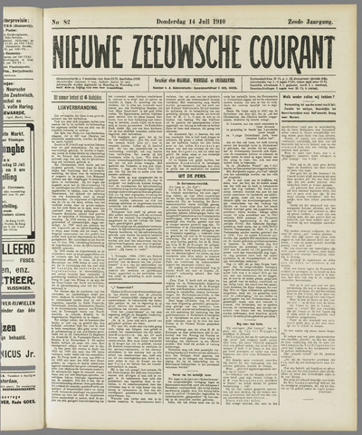 Nieuwe Zeeuwsche Courant 1910-07-14