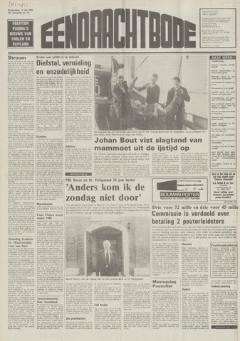 Eendrachtbode /Mededeelingenblad voor het eiland Tholen 1986-07-17
